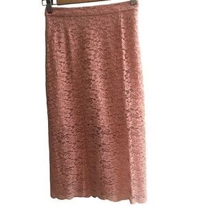 Aritzia Babaton Lace Overlay Slip Midi‎ Skirt